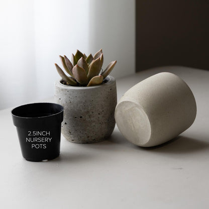 2.5 inch Planter Silicone Mold with Casting Frame