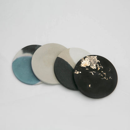 4pcs Circle Coaster Silicone Molds for Resin, Concrete & Plaster