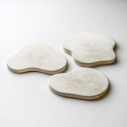 3pcs Cloud-Shaped Coaster Silicone Molds for Resin, Concrete & Plaster